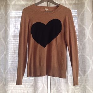 J Crew Heart Sweater