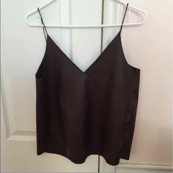 Zara leather strap top