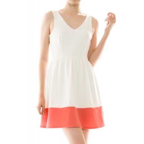 Colorblock Women's Dress - Picture 2 of 3