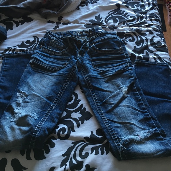 Skinny jeans hydraulic pants