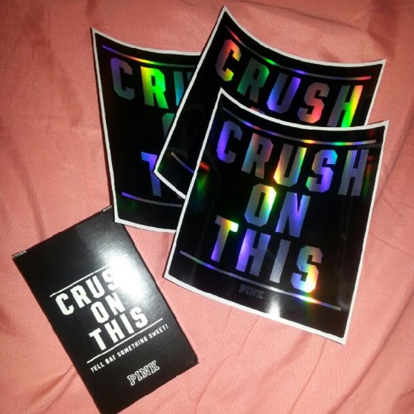 Crush On This VS Pink Stickers and Candy