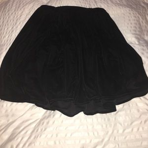American Apparel black velvet skirt