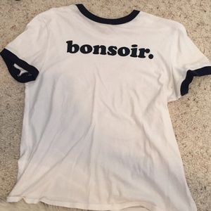 Urban outfitters "bonsoir." T-shirt