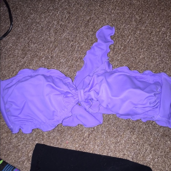 Victoria's Secret purple bandeau bathing suit top