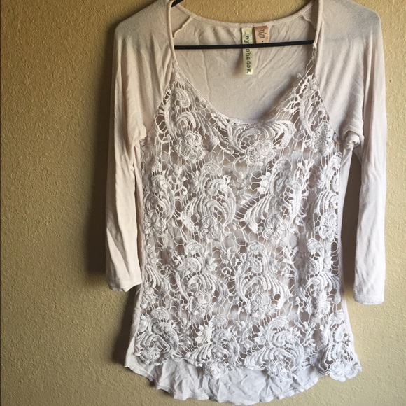 Crochet cream top - Picture 1 of 3