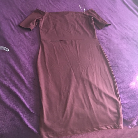 Dress, body hugging, burgandy, brand new
