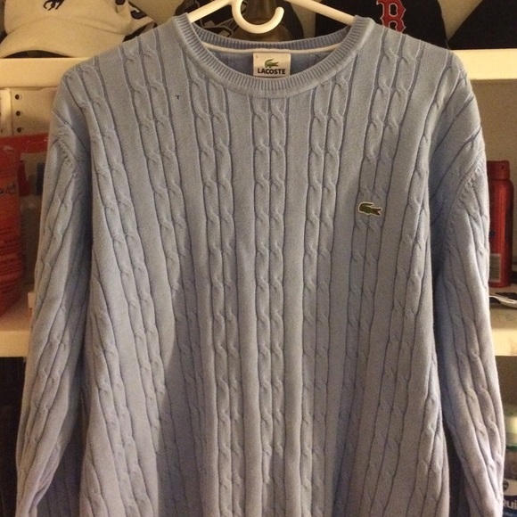 Lacoste medium (size 5) cable knit sweater.