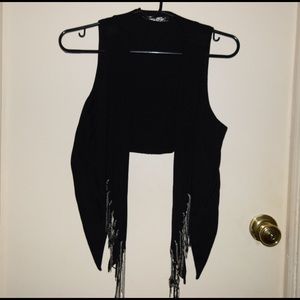 Guess black vest.