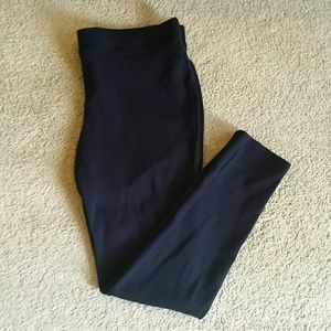 Navy HUE Pointe Leggings Large