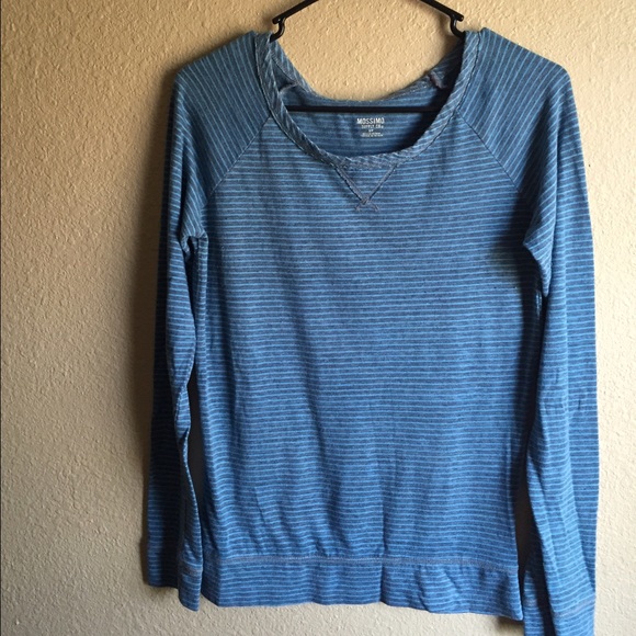 Blue/gray striped long sleeve - Picture 1 of 3