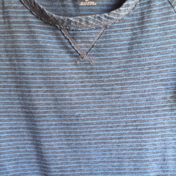 Blue/gray striped long sleeve - Picture 2 of 3