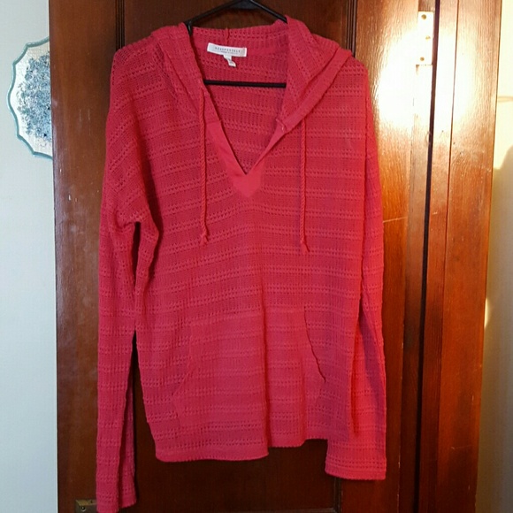 V neck hoodie