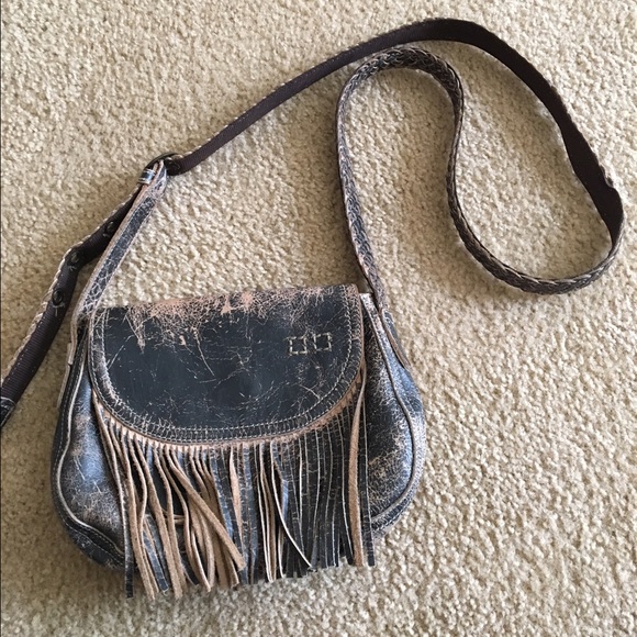 Bed Stu. real leather distressed cross body