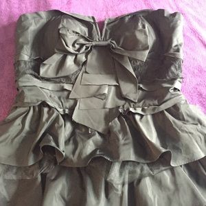 Black high low dress