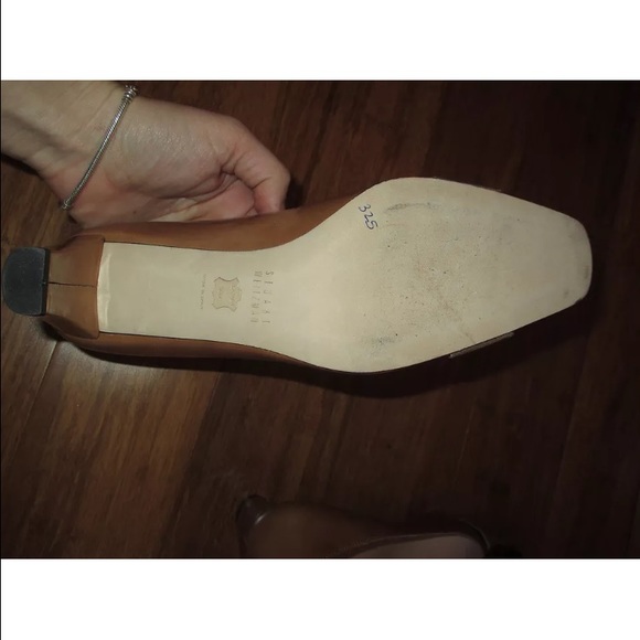 NEW Stuart Wietzman Tan Tortoise Pumps Size 7 - Picture 3 of 3