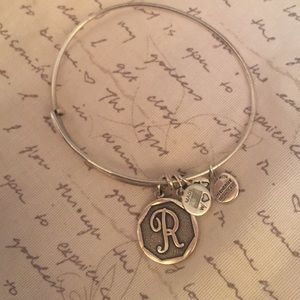 Sliver "R"  Alex and Ani bracelet