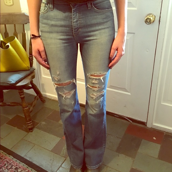 Joe's Jeans Denim - Joe's high rise ripped flares