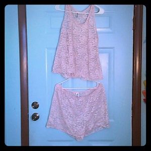 See through tank and shorts nighty