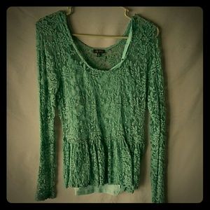 Real Lace Shirt and Cami Combo