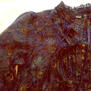 Sheer Paisley Shirt