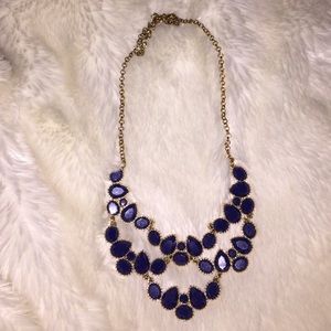 Navy Jewel Necklace