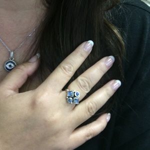 Peace Love Flair Jewelry - Rainbow Moonstone ring SS- 7 Peace Love Flair Jewelry - Rainbow Moonstone ring SS- 7