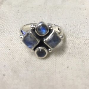 Peace Love Flair Jewelry - Rainbow Moonstone ring SS- 7 Peace Love Flair Jewelry - Rainbow Moonstone ring SS- 7