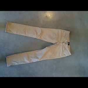Khaki ankle skinnies from AE