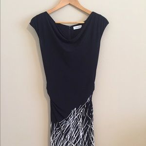 Calvin Klein Black and White Dress