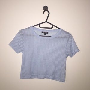 Light Blue Topshop Crop Top