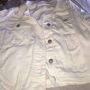 White jean jacket