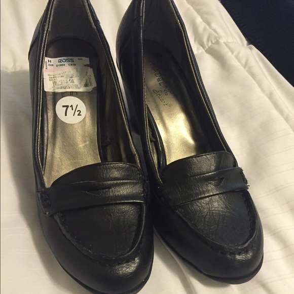 Black loafers dress shoe
