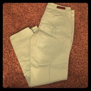 Calvin Klein light blue ankle crops