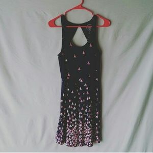 Blue sailboat summer cotton dress