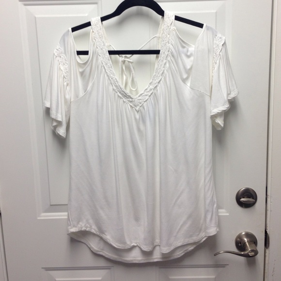 White Top w/ Peek-A-Boo Shoulders