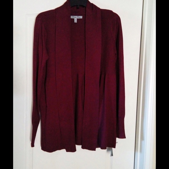 Olivia sky burgundy cardigan