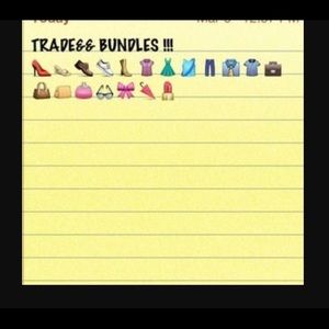 Trades! I do them 😊 all you gotta do is ask