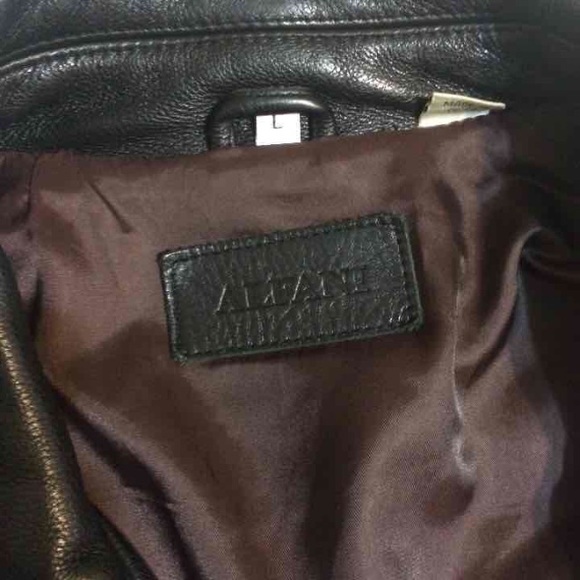 Men's Alfani genuine leather jacket - Picture 2 of 4