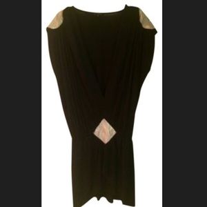 T-Bags Los Angeles deep-V mini dress