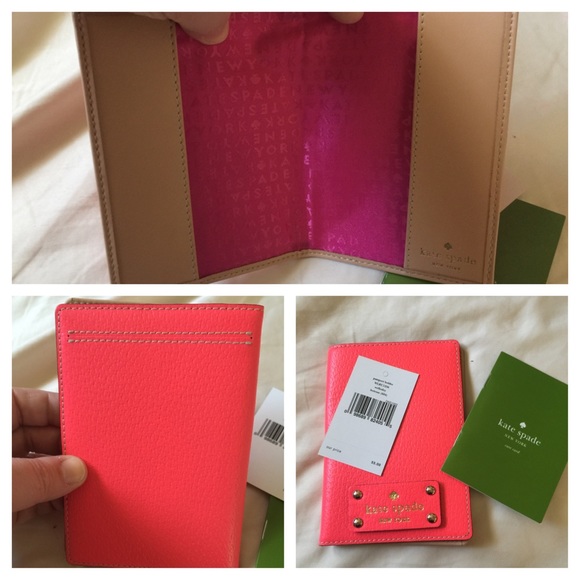 Wellesley Passport holder in hotrose