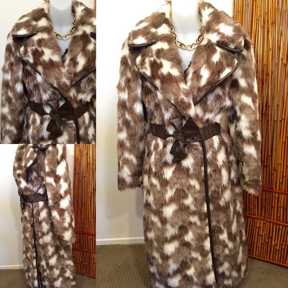 Vintage 1960's Gray Shop Full-length Faux Fur!