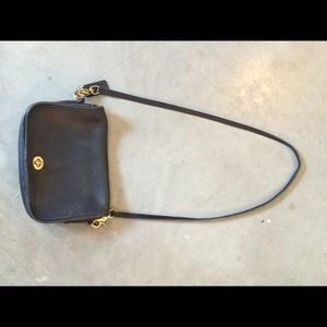 Vintage Coach cross body small black purse