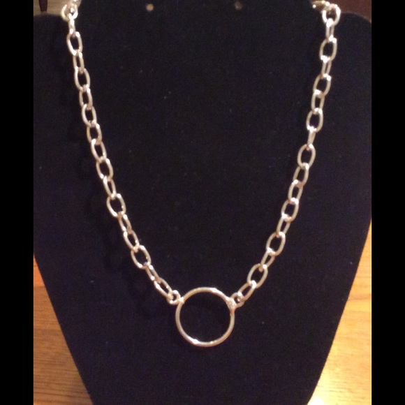 SILVER PLATED CHARM NECKLACE