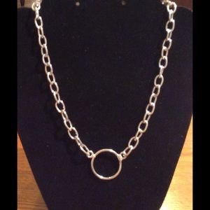 SILVER PLATED CHARM NECKLACE