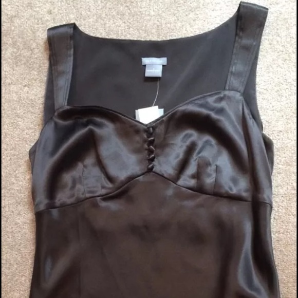 Ann Taylor Size 2 Chocolate Silk Camisole - Picture 1 of 4