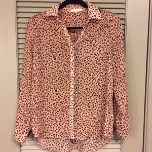 Long sleeve, silk button down