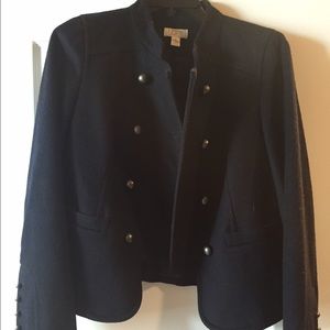 Gorgeous Ann Taylor Loft navy military jacket