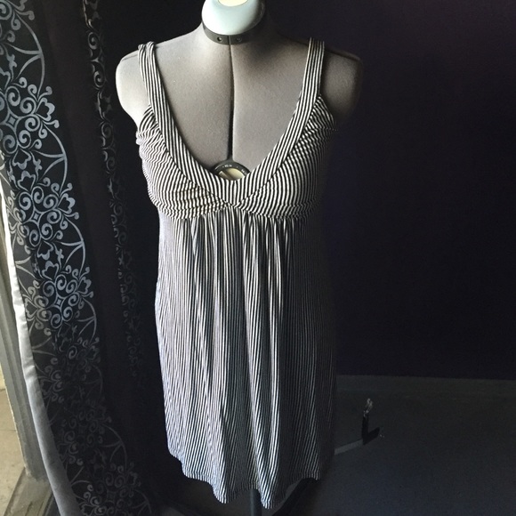 Guess Black White Stripe Dress - Picture 1 of 4