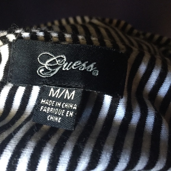 Guess Black White Stripe Dress - Picture 4 of 4