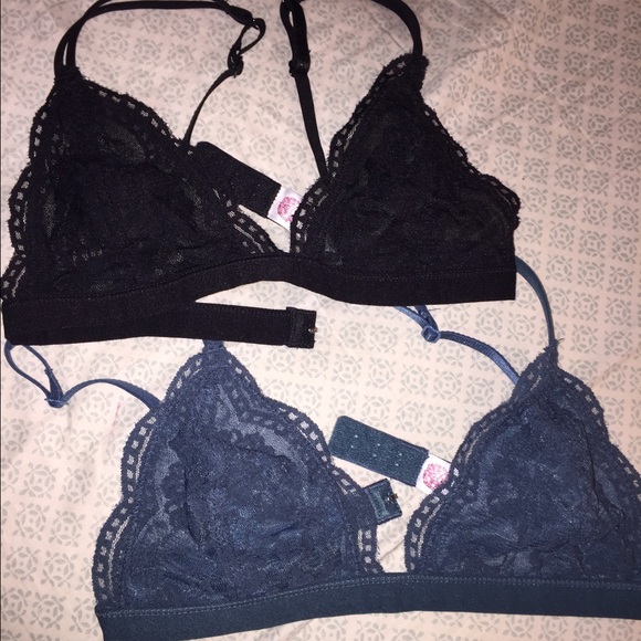 Brand new never worn lace bralettes